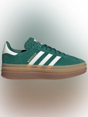 Adidas Gazelle Platform Suede Sneakers in Green women’s size 8